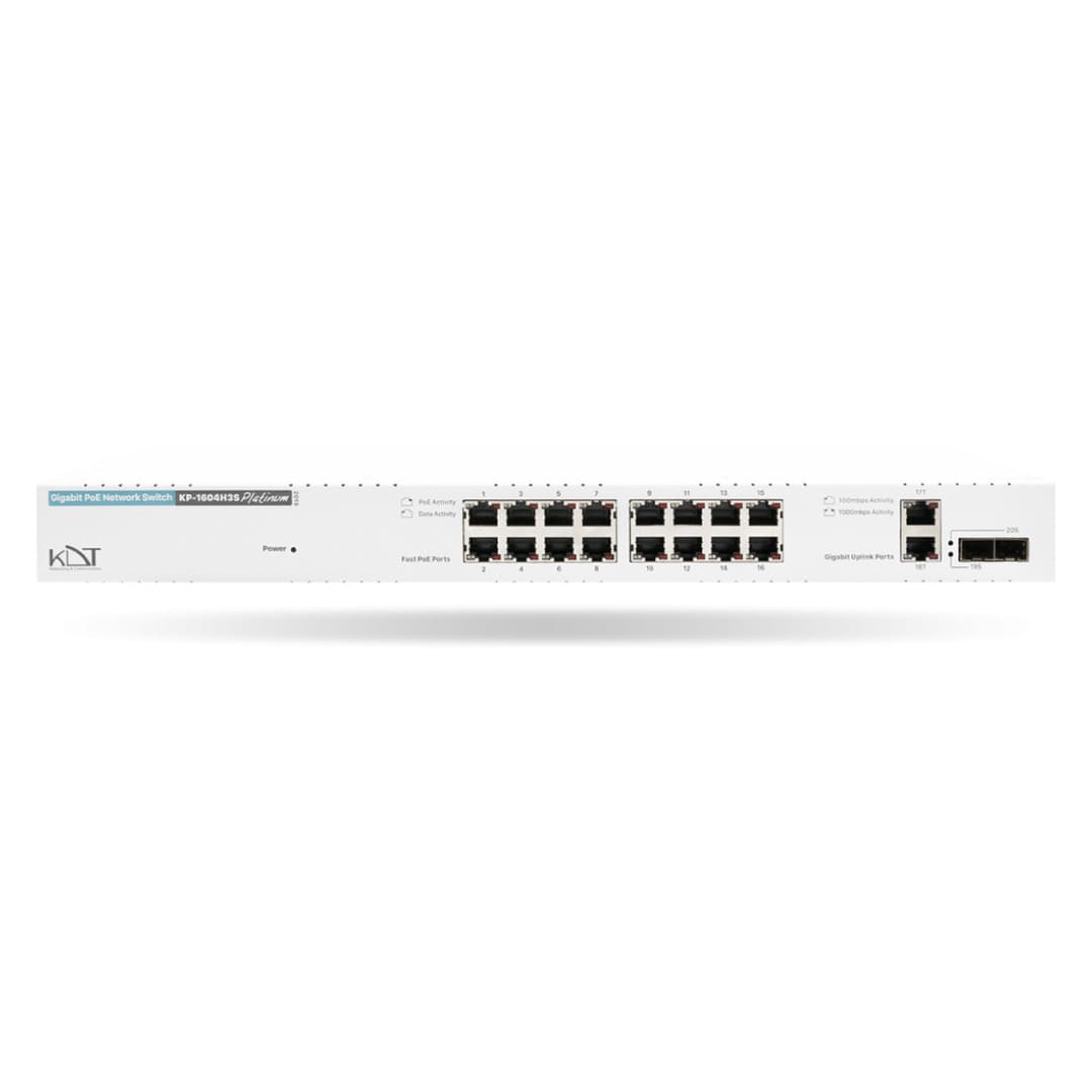 سوئیچ شبکه POE کی دی تی مدل KDT KP-1604H3S