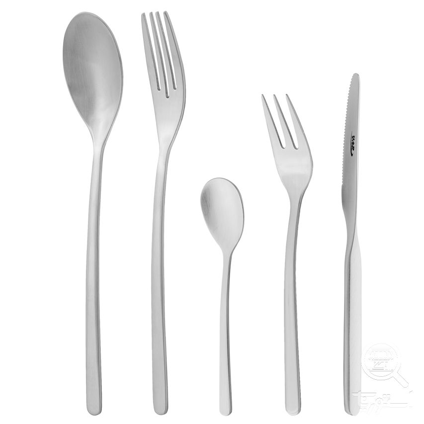 سرویس قاشق چنگال 152 پارچه رجینا مات ساتین ناب استیل