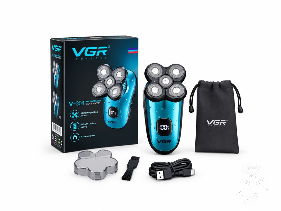 ریش تراش چرخشی 5 تیغه وی جی آر مدل V-304