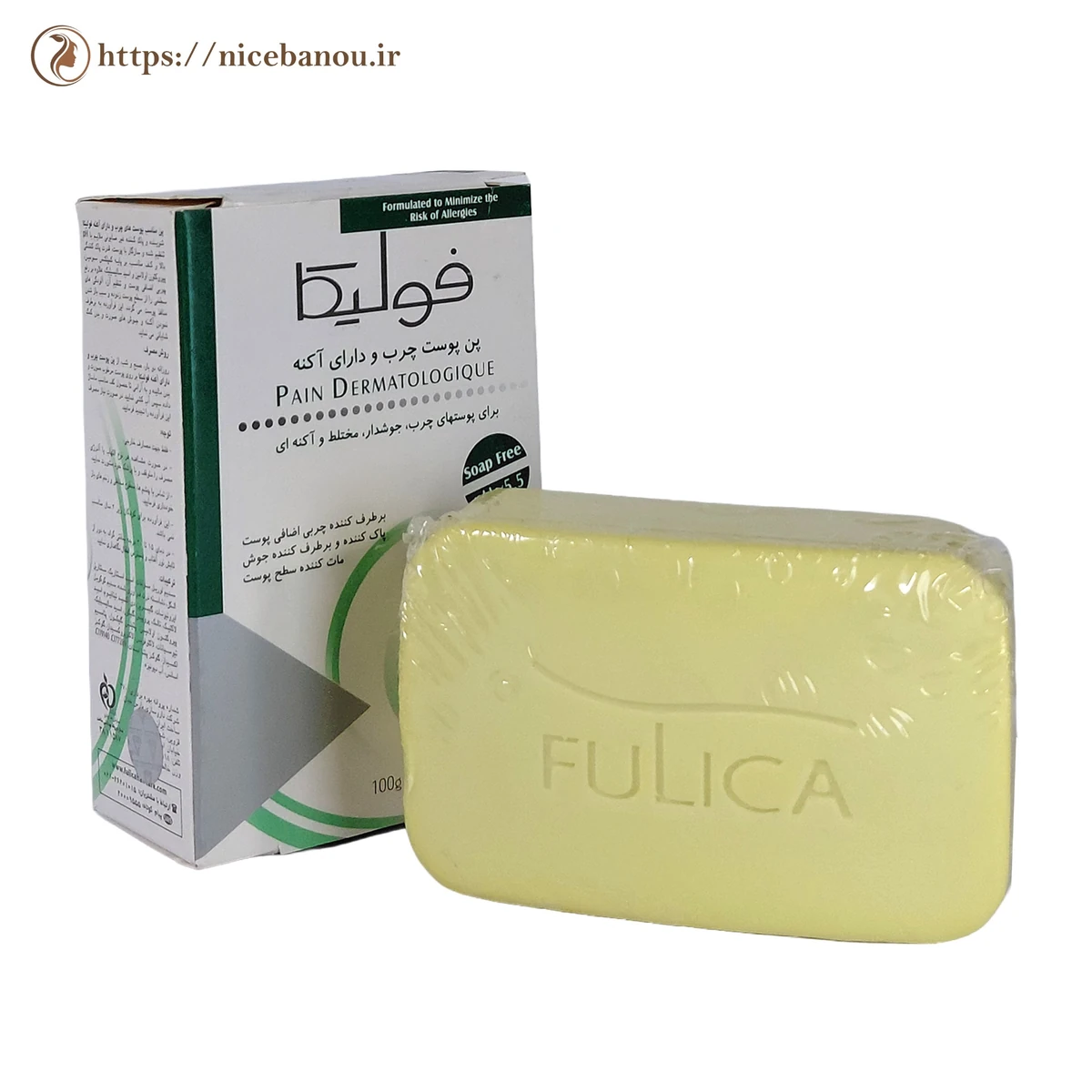 پن غیرصابونی فولیکا مخصوص پوست چرب و جوشدار ۱۰۰ گرم