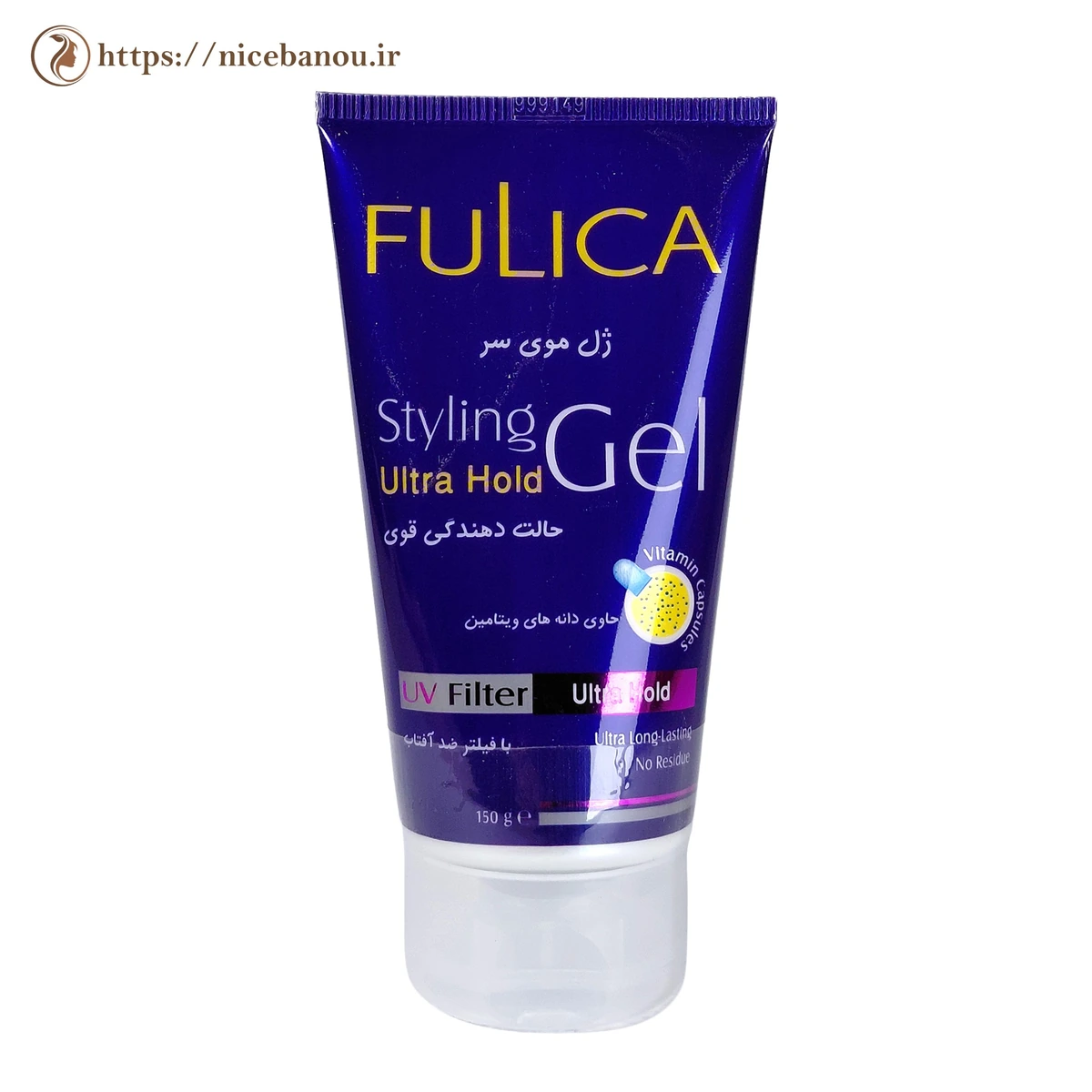 ژل مو فولیکا مدل Ultra Hold حالتدهنده قوی وزن ۱۵۰ گرم