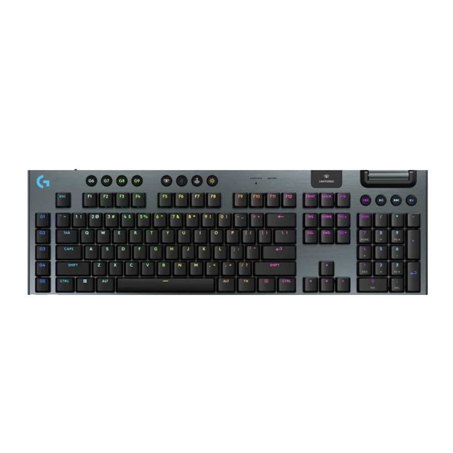 کیبورد گیمینگ بیسیم لاجیتک مدل G915 X Lightspeed Brown Switch