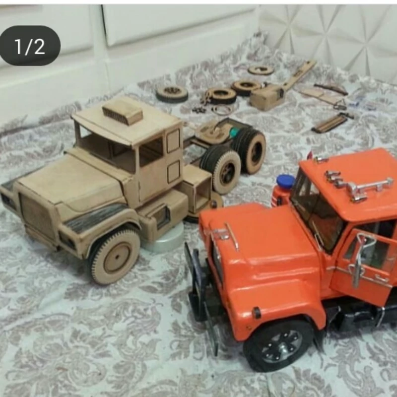 قطعات چوبی برش خورده لیزری ساخت ماکت ماک r600