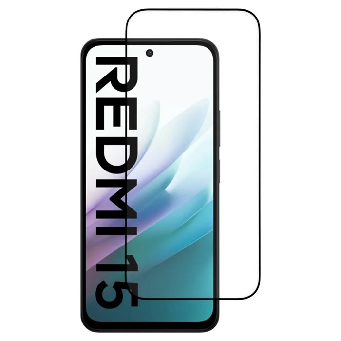 محافظ صفحه نمایش شیشهای مناسب برای گوشی موبایل شیائومی Redmi 15