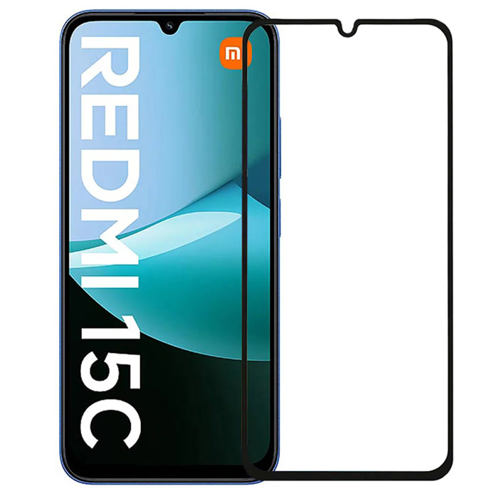 محافظ صفحه نمایش شیشهای مناسب برای گوشی موبایل شیائومی Redmi 15C