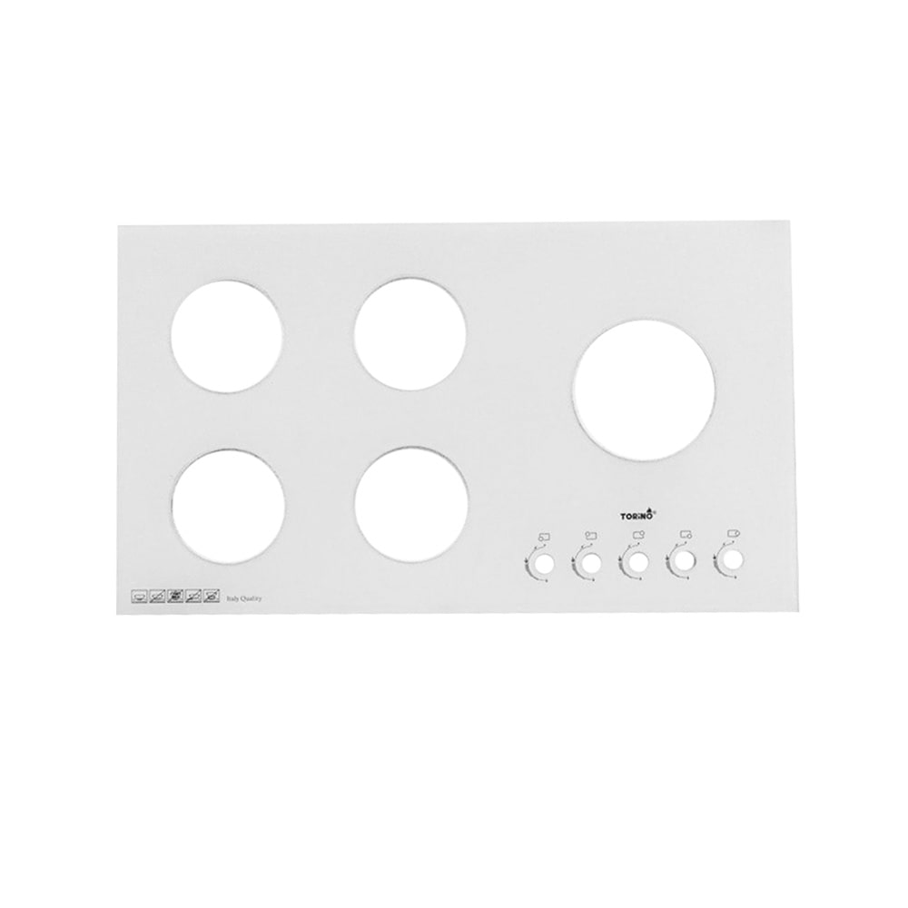 شیشه اجاق گاز سفید پلوپز راست TP-612