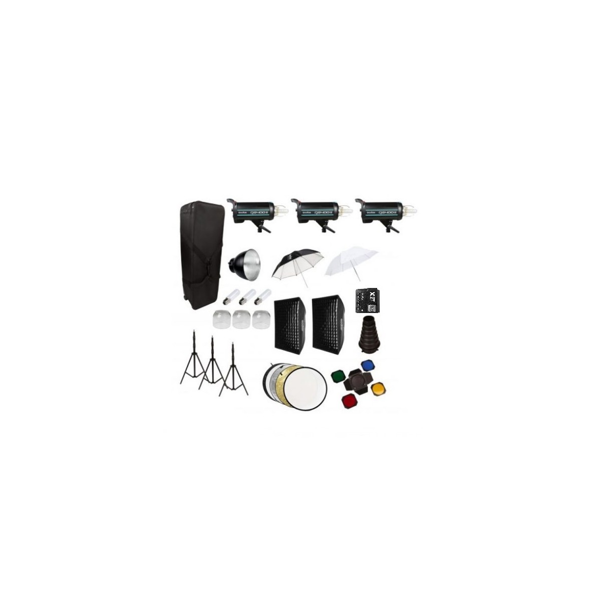 کیت فلاش استودیویی Godox QS400II با یک سال گارانتی