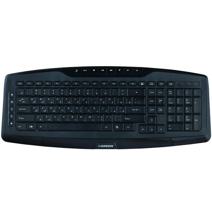 کیبورد آفیشیال مالتیمدیا گرین GK-501