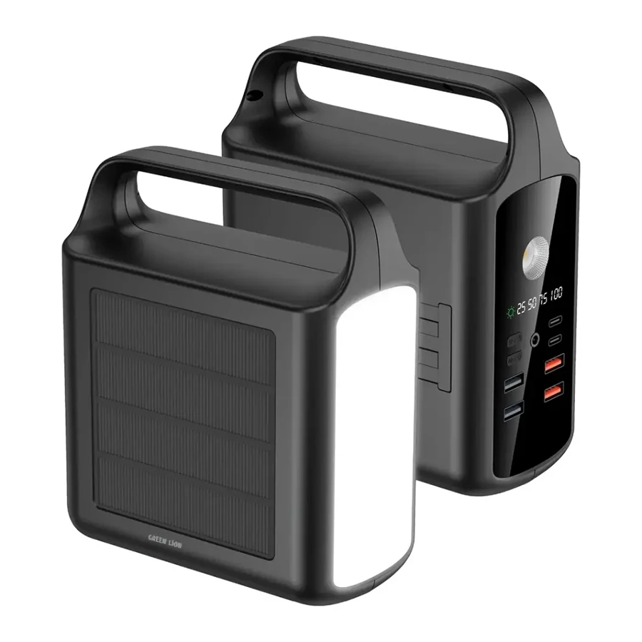 پاوربانک خورشیدی گرین لاین مدل Solar Xtreme GNPXB9S100KBK 22.5W ظرفیت 100000mAh