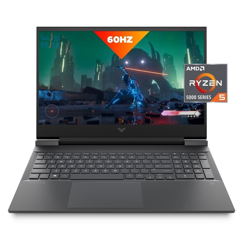 لپ تاپ 15.6 اینچی اچ پی HP VICTUS 16 - E0011WM RYZEN 5 (5600H) - 8GB - 256GB SSD - 4GB(RX 5500M)