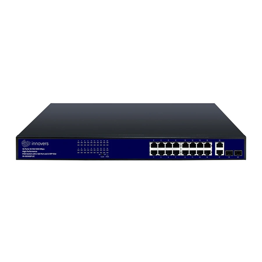 سوييچ 16 پورت اینوورس مدل IN-10016GP-2C