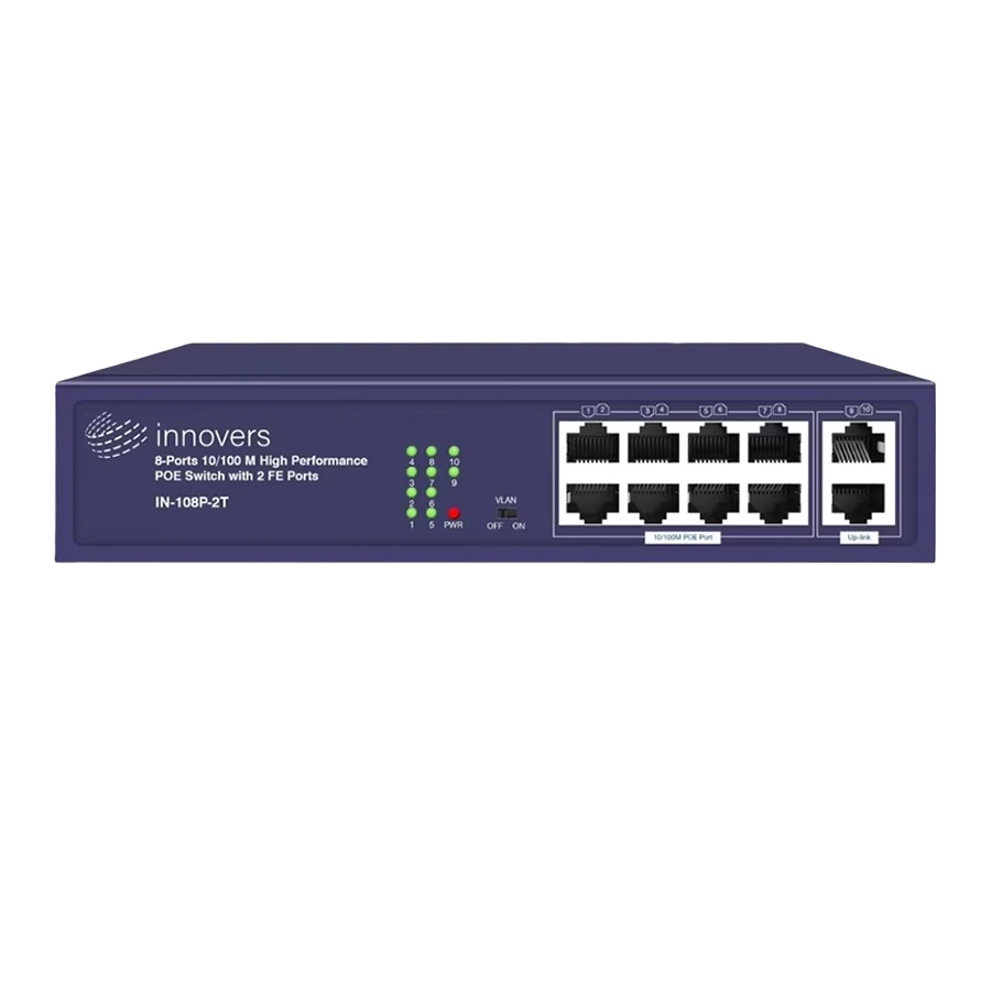 سوييچ 8 پورت اینوورس مدل IN-108P-2T