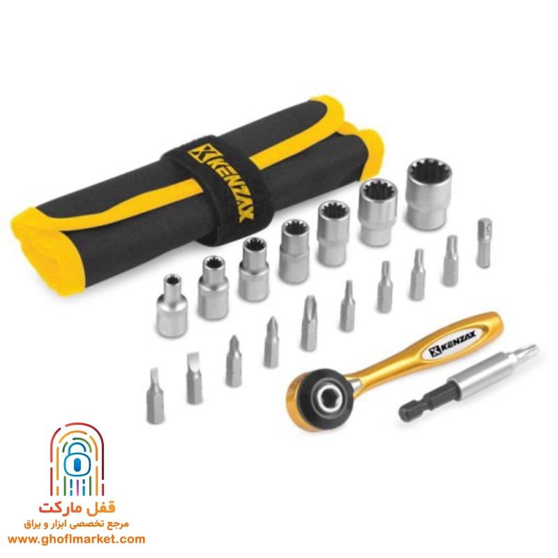 ست سر پیچ گوشتی کنزاکس 19 پارچه مدل KBR-119