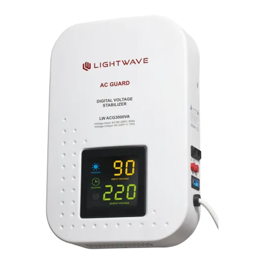 استابلایزر لایت ویو مدل LW-ACG3000VA توان 3000 ولت بر آمپر