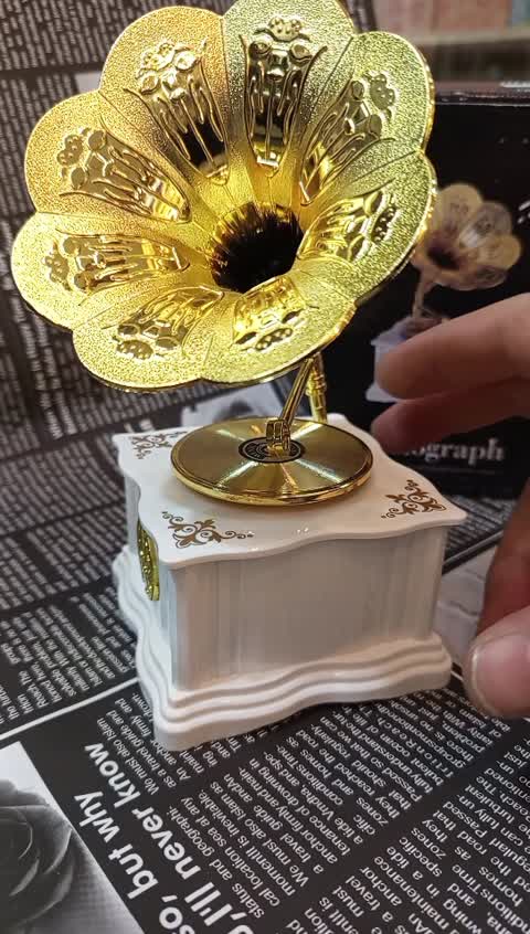 موزیک باکس طرح گرامافون قطعه موزیک فورلیس