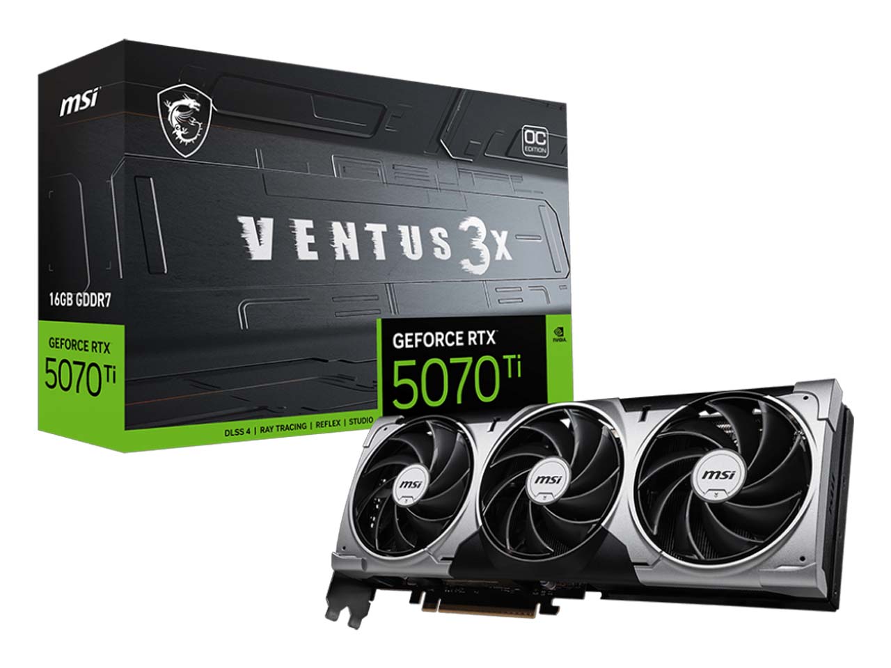 کارت گرافیک ام اس آی مدل GeForce RTX 5070 Ti 16G VENTUS 3X OC