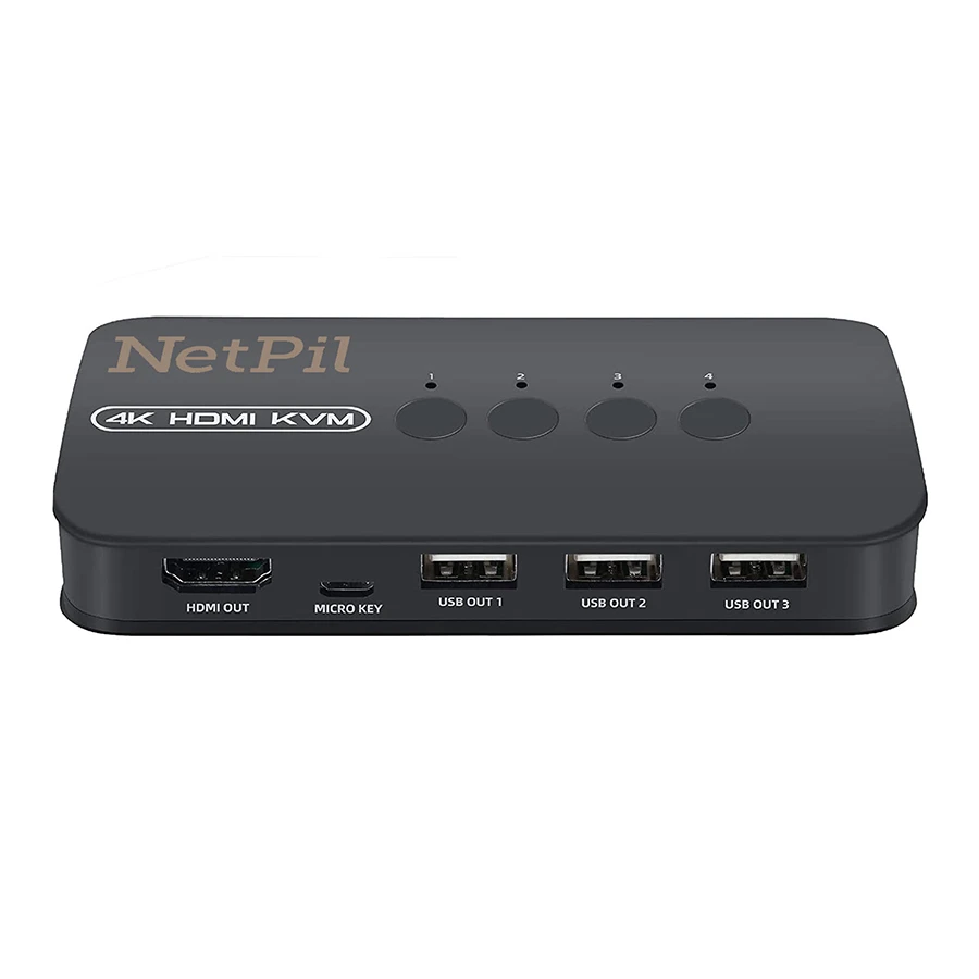 سوييچ 4 پورت HDMI KVM نت پیل مدل HK401