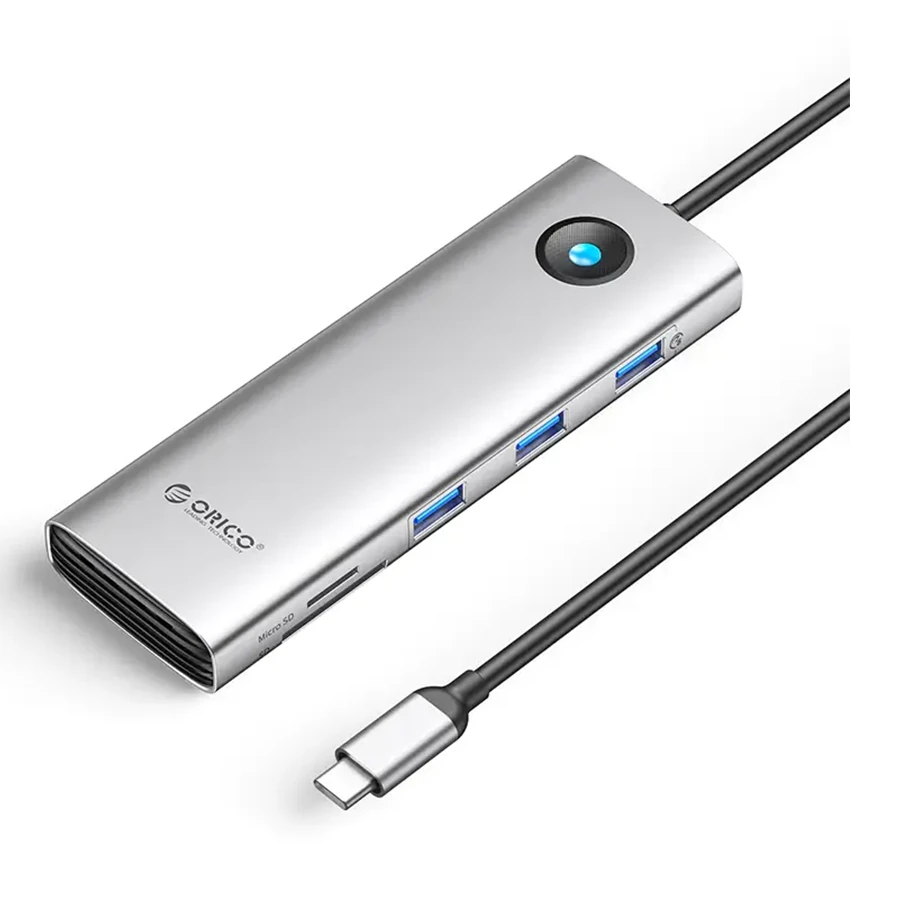 هاب USB-C نه پورت اوریکو مدل PW11-9P