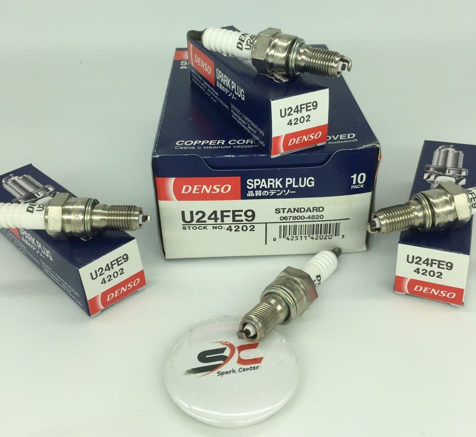شمع سوزنی موتور سیکلت پالس کونیک دنسو DENSO U24FE9