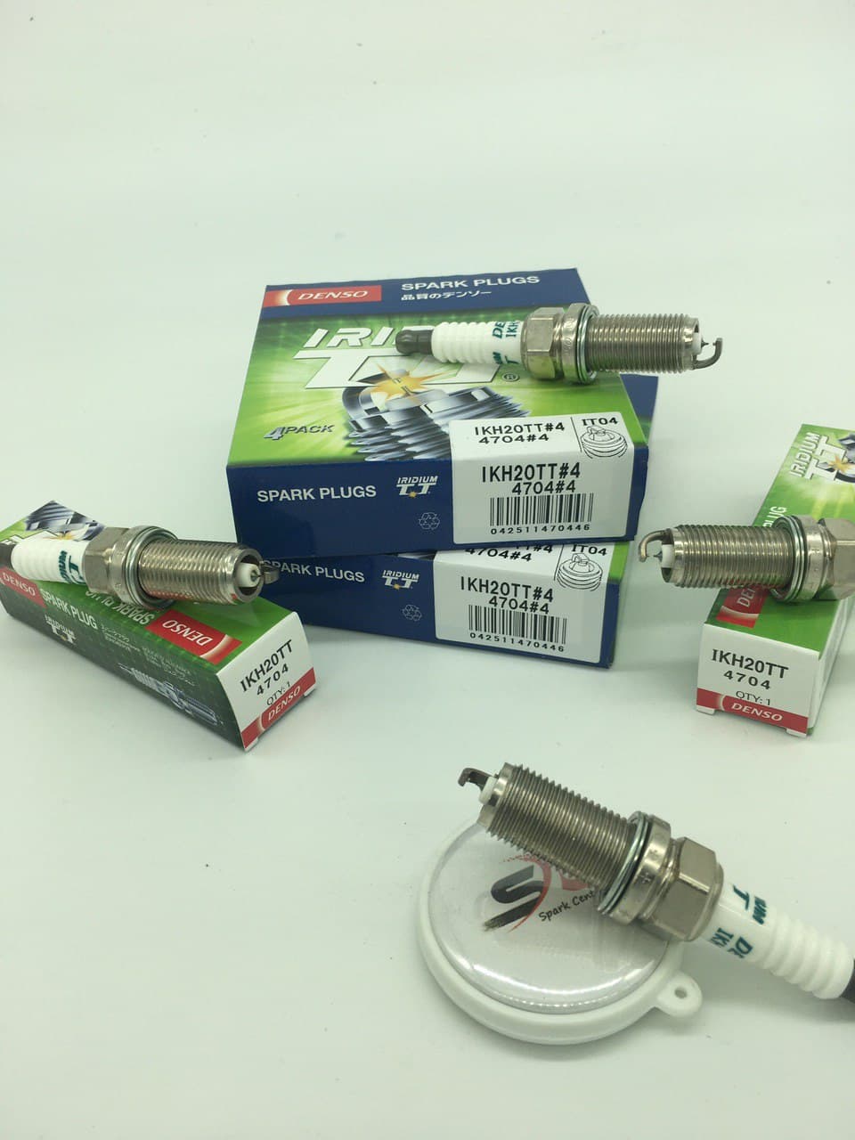 شمع دنسو پایه بلند سوزنی دبل ایریدیم DENSO IKH20TT 4704 (یک عدد)