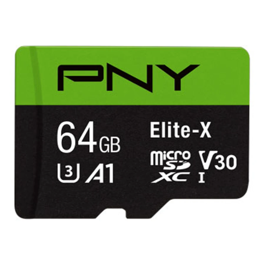 کارت حافظه microSDXC پی ان وای مدل Pro Elite UHS-I U3 Class 10 64GB 100MB/s