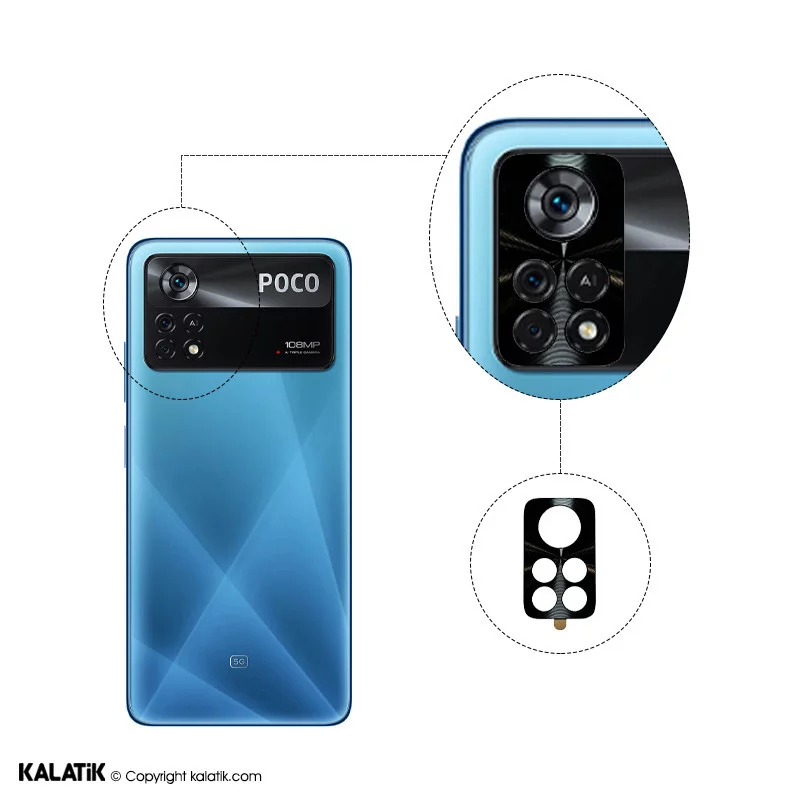 محافظ لنز دوربین AK مناسب برای گوشی موبایل شیائومی Poco X4 Pro