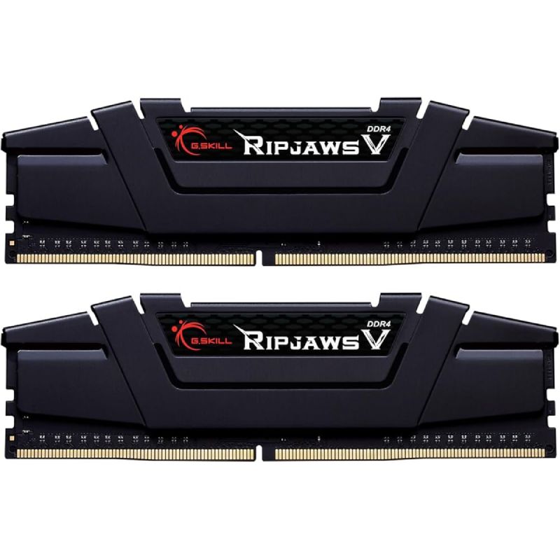 رم کامپیوتر DDR4 دو کاناله 3600 مگاهرتز CL18 جی اسکیل مدل RIPJAWS Vظرفیت 16 گیگابایت