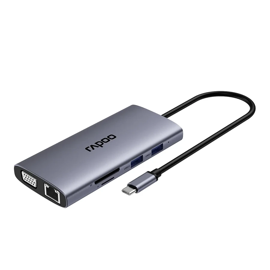 هاب USB-C ده پورت رپو مدل XD101