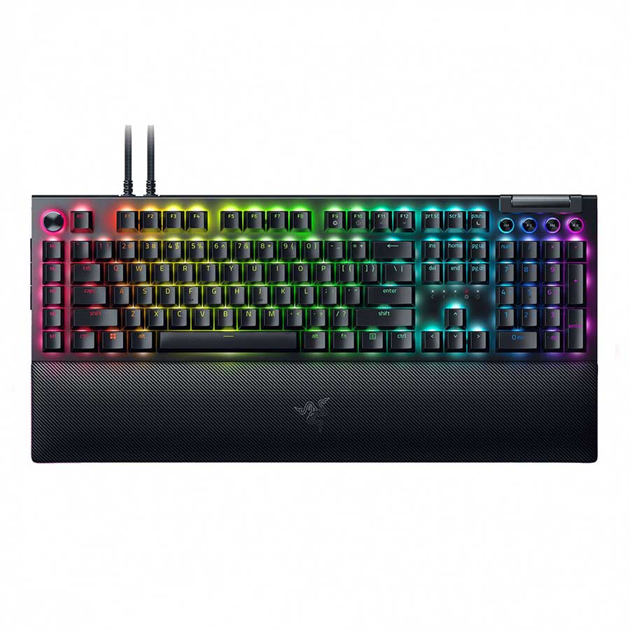 کیبورد گیمینگ باسیم ریزر BlackWidow V4 Pro Green Switch