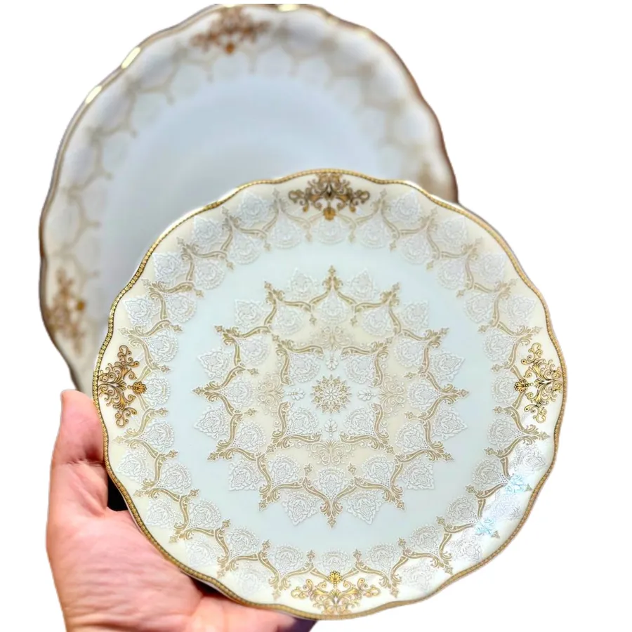 سرویس چینی الیزابت طرح دالیا 6 نفره 31 پارچه چینی توس قالب ملبورن