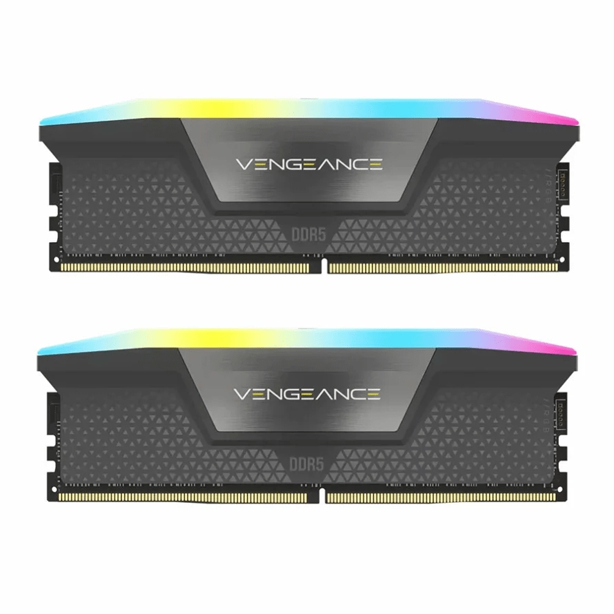 رم کامپیوتر DDR5 کورسیر دو کاناله 6600 مگاهرتز مدل VENGEANCE RGB ظرفیت 32 گیگابایت