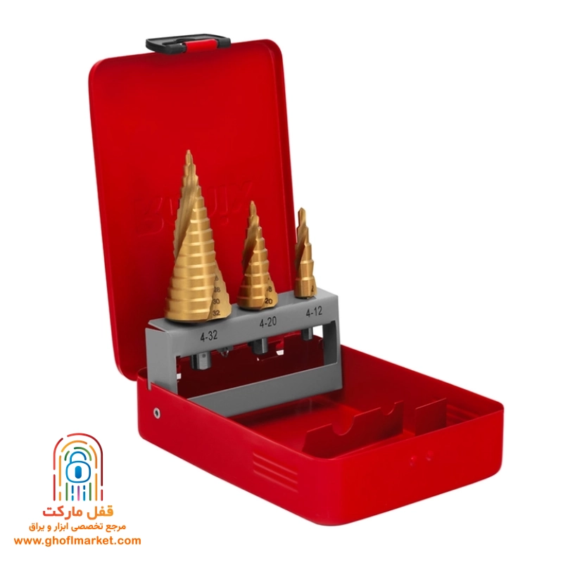 ست مته مخروطی مارپیچ 3 عددی رونیکس مدل RH-5903