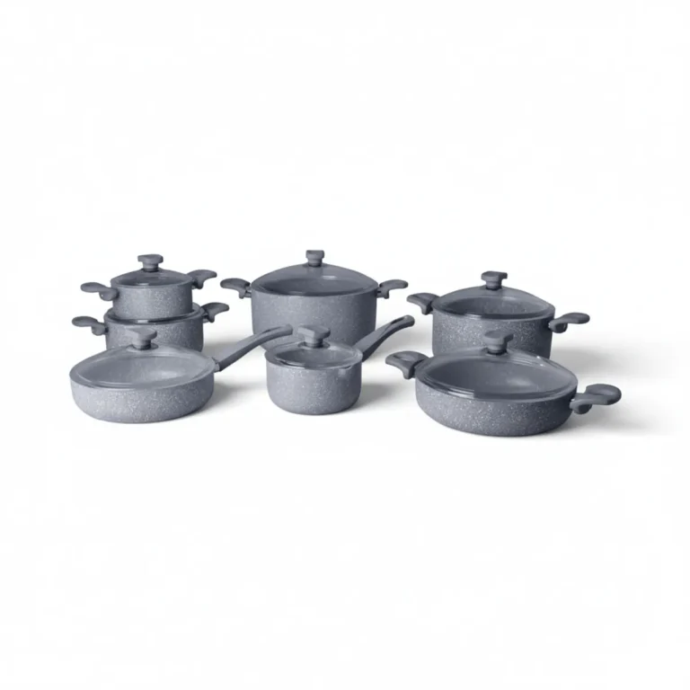 سرویس قابلمه 14 پارچه گرانیت طوسی یورک ریوالد 6501114-0114 RIWALD