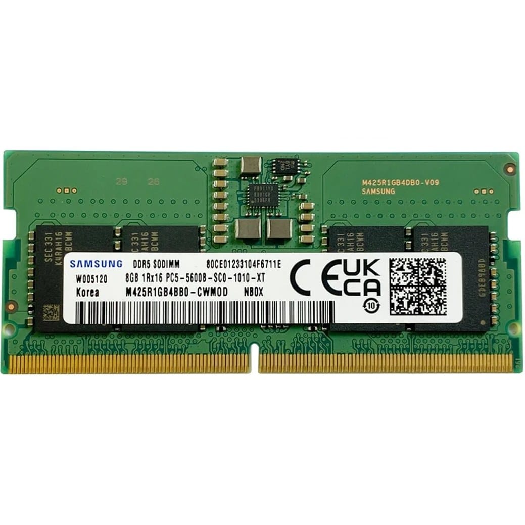 رم لپ تاپ سامسونگ مدل M425R1GB ظرفیت 8 گیگابایت DDR5 5600MHz CL46 SODIMM | SAMSUNG M425R1GB 8GB DDR5 5600MHz CL46 Laptop RAM