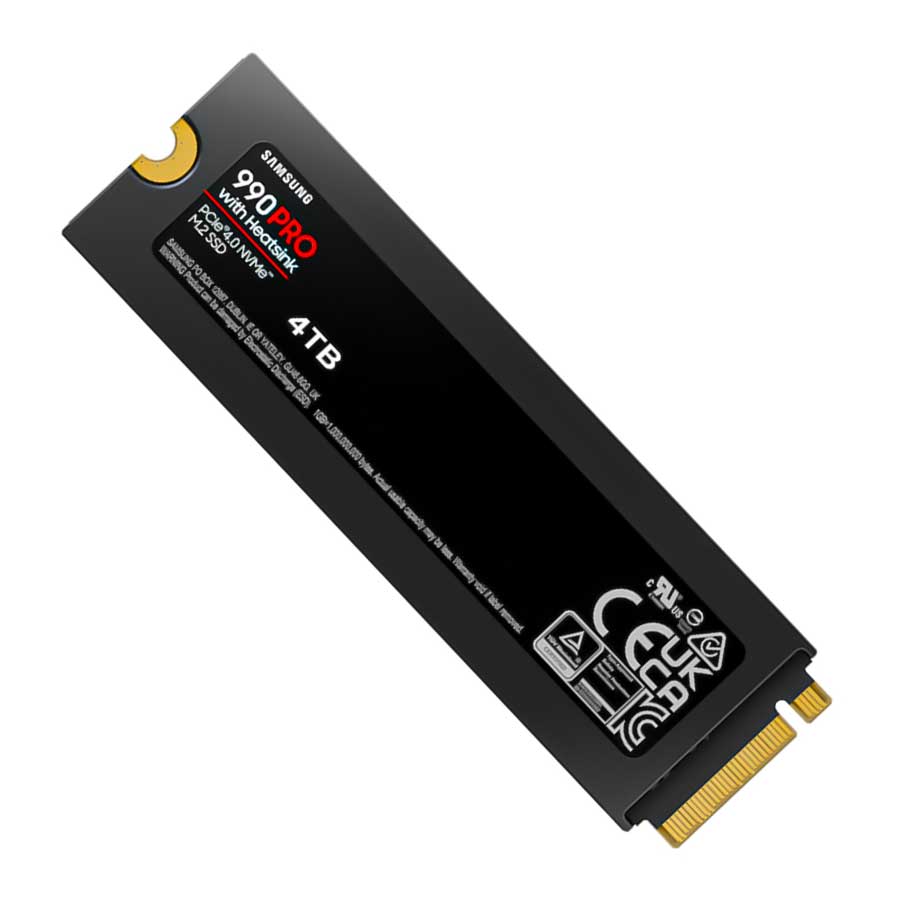 اس اس دی 4 ترابایت سامسونگ مدل Samsung 990 PRO Heatsink PCIe NVMe M.2 2280