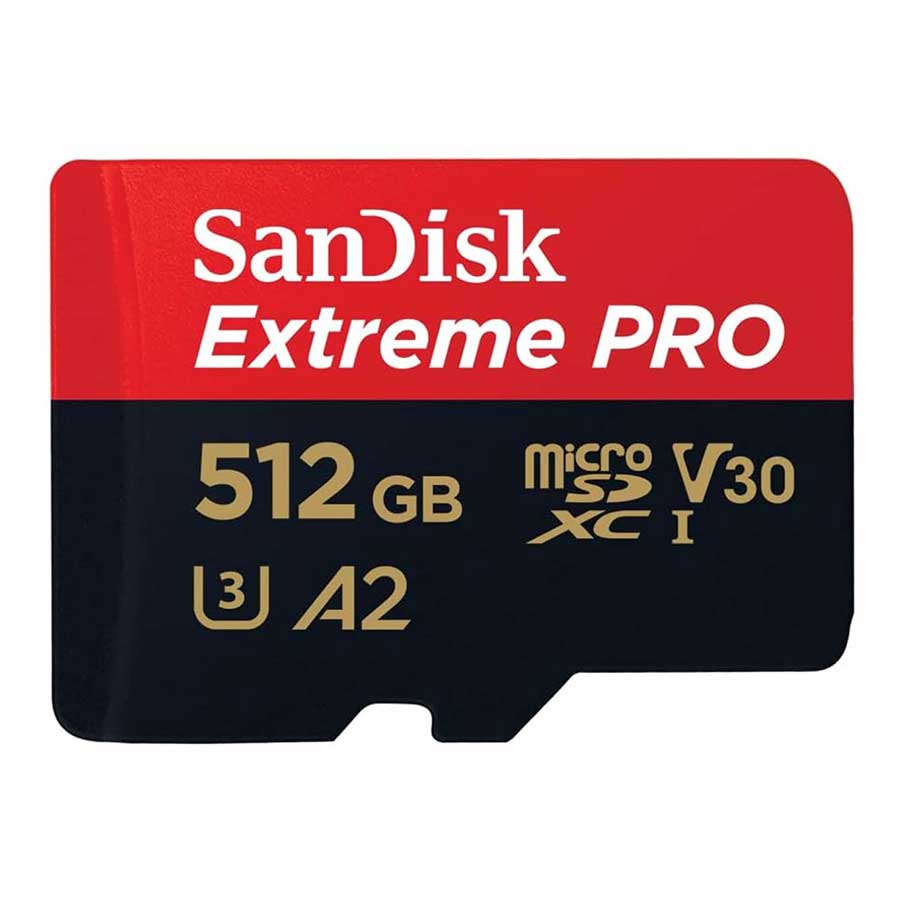 کارت حافظه MicroSDXC سن دیسک مدل Extreme PRO UHS-I U3 V30 512GB 200MB/s