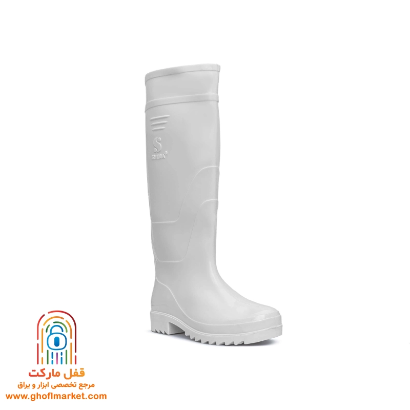 چکمه سفید شیما ساق بلند