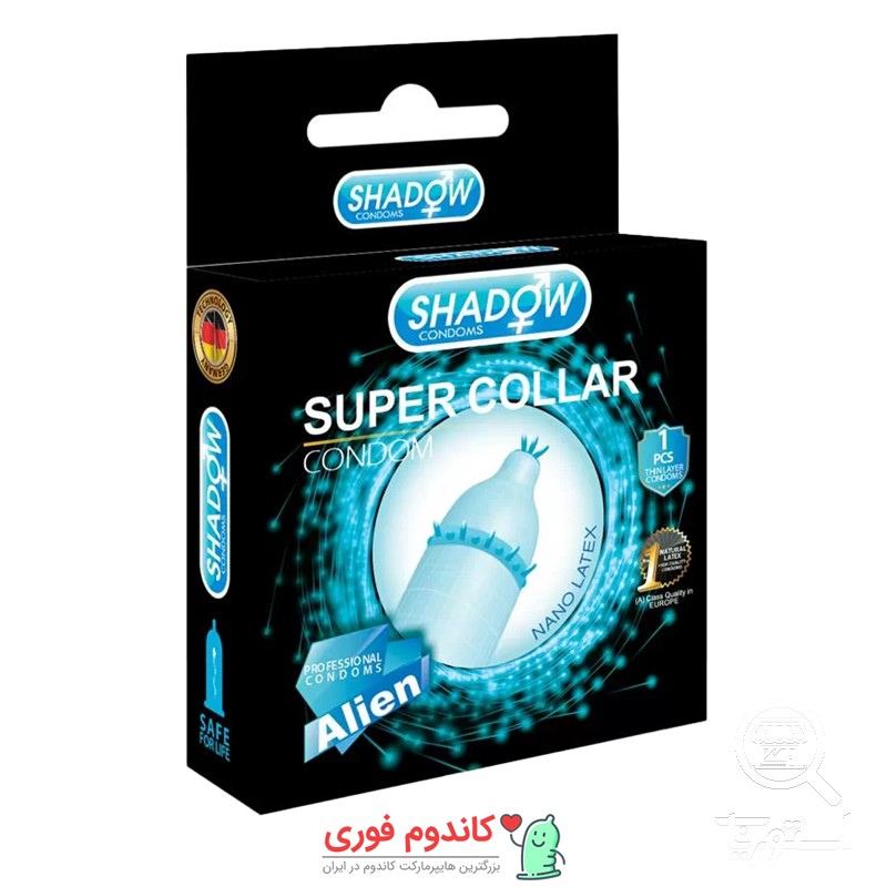 کاندوم فضایی اره ماهی شادو مدل super collar