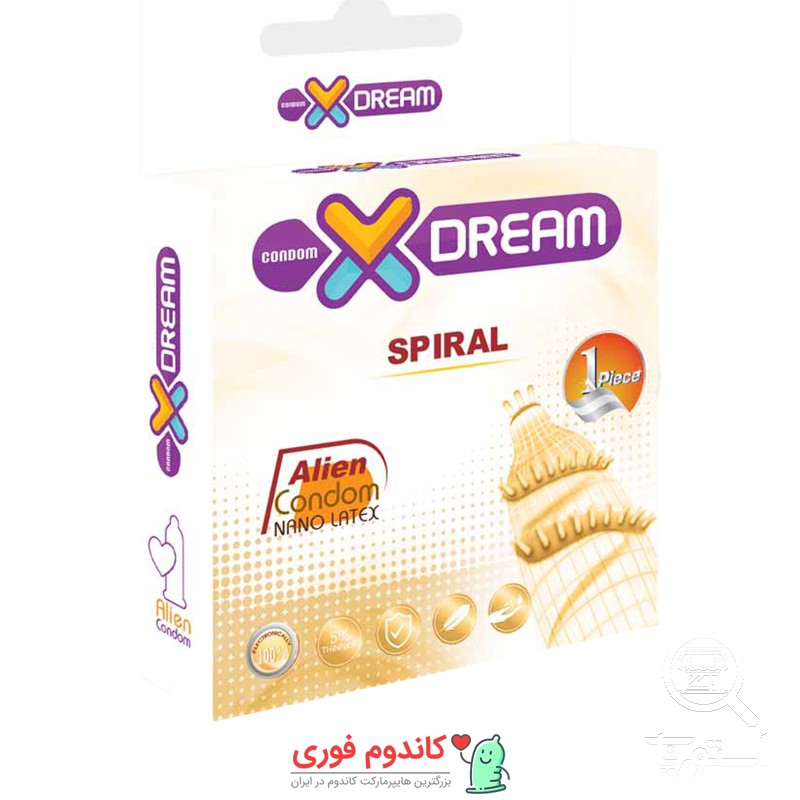 کاندوم فضایی چرخشی ایکس دریم مدل spiral