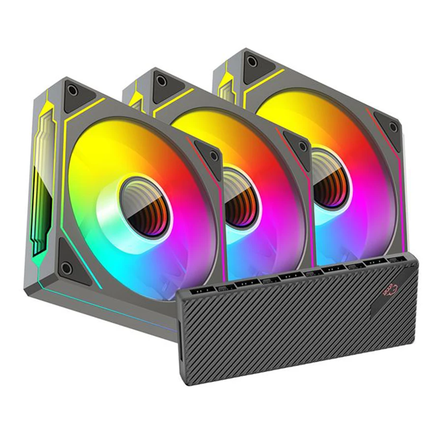 فن خنک کننده کیس تسکو مدل GFAN 305 Skadi Lux ARGB 3 IN 1