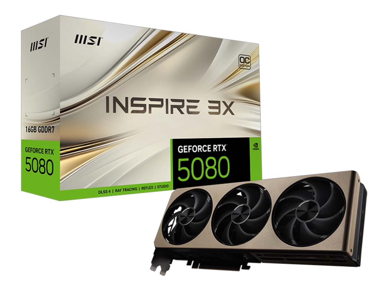 کارت گرافیک ام اس آی مدل MSI GeForce RTX 5080 INSPIRE 3X 16G OC