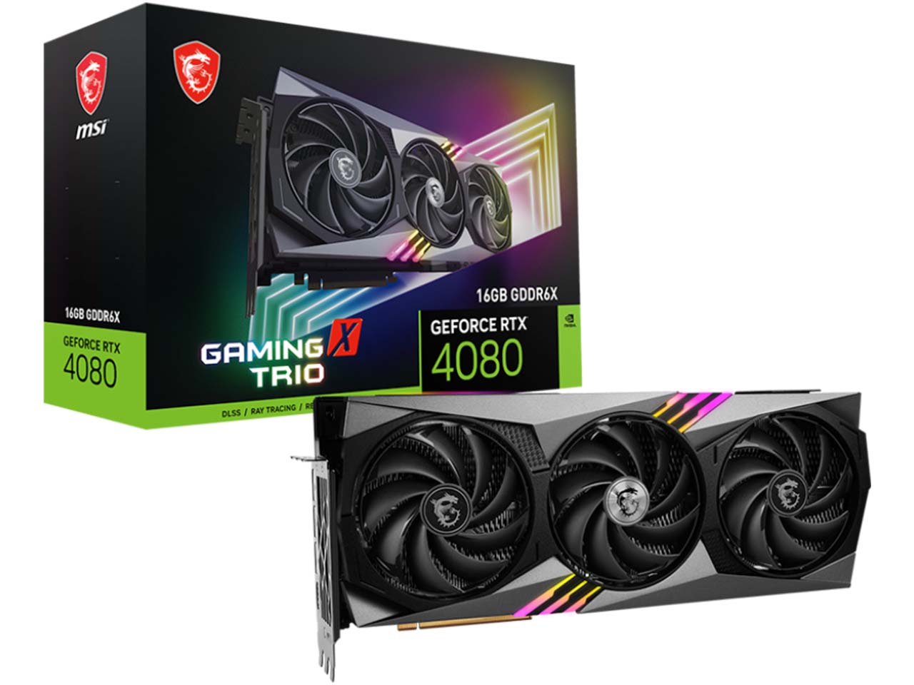کارت گرافیک ام اس ای مدل MSI GeForce RTX 4080 GAMING X TRIO 16G GDDR6X