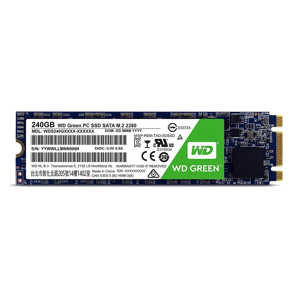 هارد اس اس دی وسترن دیجیتال M.2 مدل سبز WDS240G2G0B با ظرفیت 240 گیگابایت