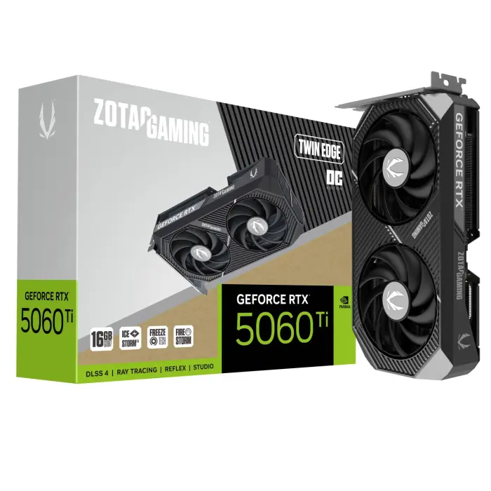 کارت گرافیک زوتک مدل GAMING GeForce RTX 5060 Ti 8GB Twin Edge OC