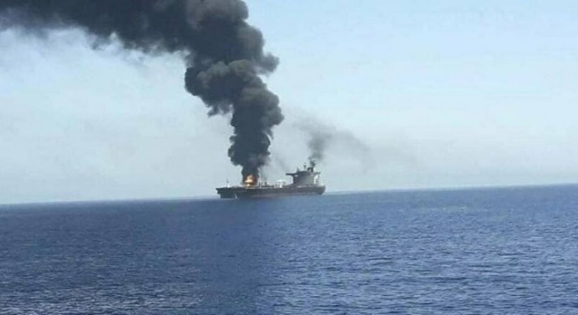 انفجار کشتی اسرائیلی در دریای عمان