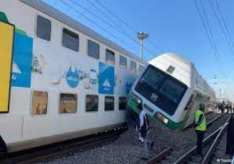 تصادف دو قطار در متروی تهران