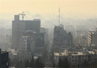 وضعیت آلودگی هوای تهران در روز بارانی