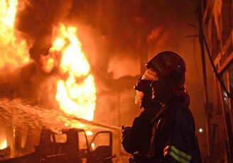 آتش‌سوزی گسترده در شهرک صنعتی آذربایجان شرقی