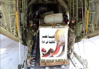 مصر کمک‌های هوایی به شمال غزه فرستاد