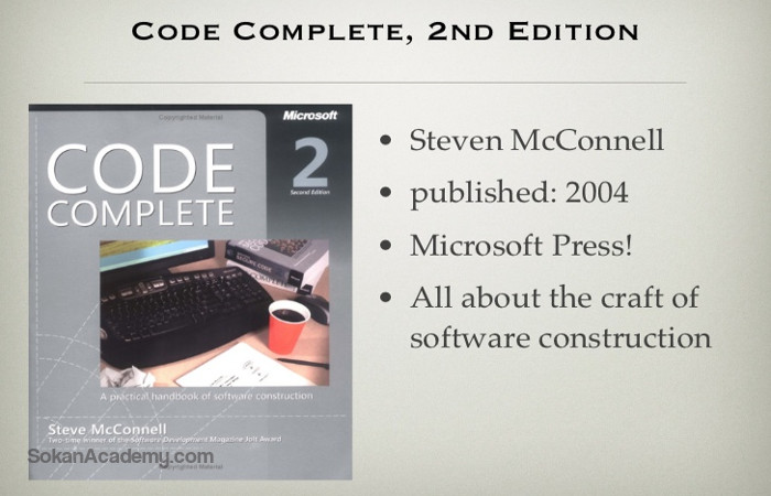 Code Complete: کتابی حاوی سولوشن‌های کاربردی توسعهٔ نرم‌افزار